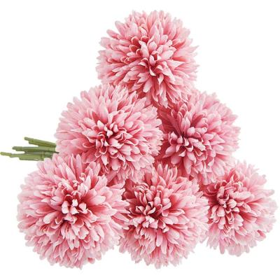 China Eco-friendly silk plastic artificial hydrangea bridal wedding bouquet for garden party wedding decoration for sale