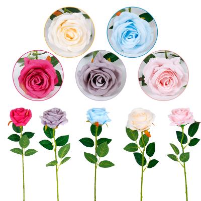 China Wedding Decorations Home Wedding Decoration Artificial Silk Rose Flowers For Valentines Gifts for sale