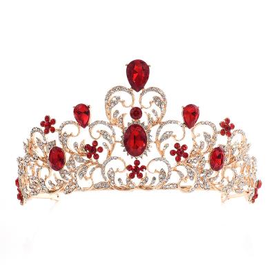 China Amazon Hot Selling Hair Crown Accessories Fashion Luxury Princess Tiaras Crowns Prom Pageant Bridesmaid Accessories Crystal Wedding Bridal Hair Crown for sale