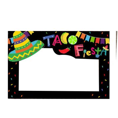 China Mexican Carnival Fiesta Party Supplies Mexican Decoration Photo Booth Frame For Carnival Fiesta Party Supplies for sale