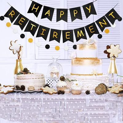 China Black Retirement Party Decor 2021 Happy Retirement Balloons Gift for Retirement Party Decoration for sale