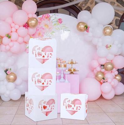 China Valentine Decoration Boxes Love Heart 2022 valentines day boxes balloon box saint valentines day boxes for wedding Valentine Day Gift Decoration for sale