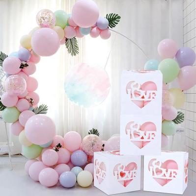 China 2022 Valentines Day Boxes Valentines Day Love Balloon Box Decoration Boxes Set Saint Valentines Day Boxes For Wedding Valentine Day Gift Decoration for sale