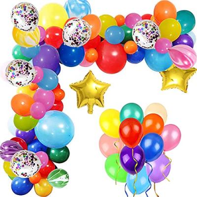 China Cute Colorful Balloon Garland Kits Happy Birthday Decorations Set Arch Balloon Kit Birthday Party Decoration Supplies for sale