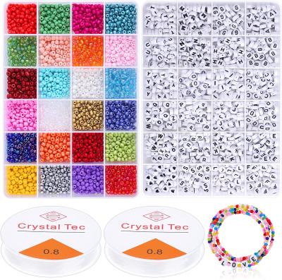 China Jewelry Making 1200PCS Alphabet Beads Acrylic Beads Kit Bracelets Accessories Diy Jewelry Accessories Plastic Beads For Jewelry Making for sale