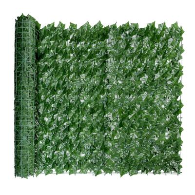 China Indoor and Outdoor Linwoo Grass Fence Backdrop Outdoor Grass Wall Decor Artificial Grass Fence Belt Border Artificial Grass Fence for sale