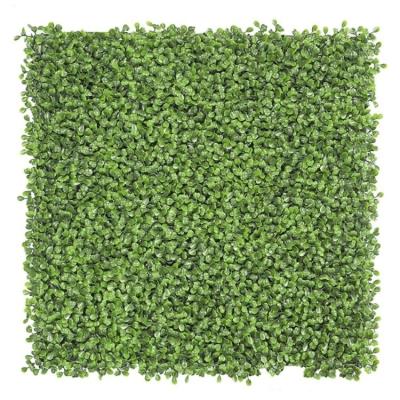 China Linwoo 25*25Cm UV-anti Decoration Topiary Wall Panels Indoor Outdoor Boxwood Hedge 12Pcs/Box 4 Layers Artificial Green Grass Yellow Wall for sale