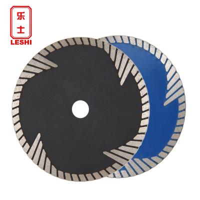 China Long Service Life LESHI Diamond Blade Triangle Turbo Circular Diamond Saw Blade for sale