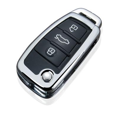 China Luxury Zinc Alloy Car Key Case For Audi A1 A3 A4 A5 A6 A7 C5 C6 Q7 R8 Hot Selling Metal Car Key Shell for sale