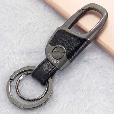 China Special Business Style For Man And Woman With Stylbo Dismountable Concise Fashion Screw Real Leather Belt Smart Key Chain for sale