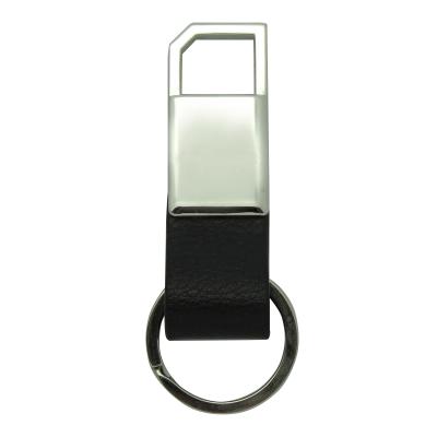 China Eco-Friendly Zinc Alloy Metal Key Buckles Custom Leather Key Chain Keychain for sale