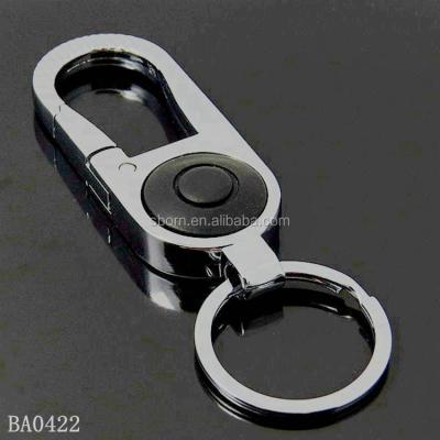 China Hot Selling Key Chain 2016 Promotional Souvenir Gift Custom Laser Engraving Logo LED Flashlight Metal Key Chain for sale