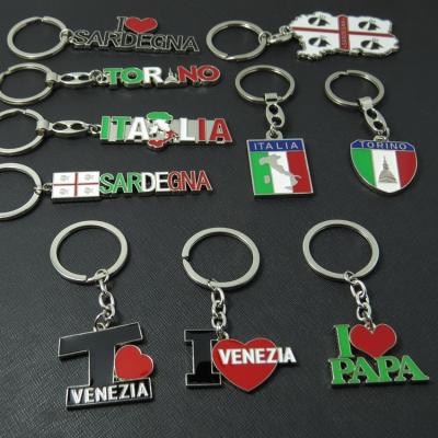 China Souvenir Souvenir Items Key Chain Italy Souvenir Gift Customized Key Chain for sale