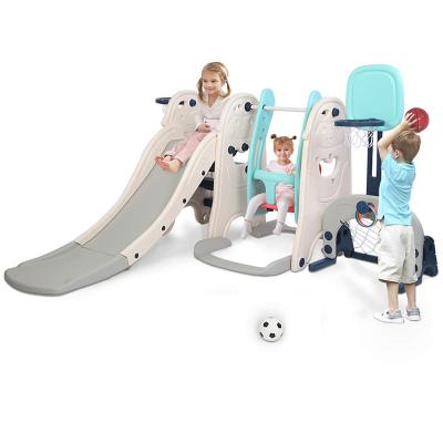 China Hot Selling ABST New Cheap High Quality Kindergarten Playground Slide And Swing Indoor Toy 220*160*120cm for sale