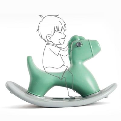 China Ride on Toy Safety 2 in 1 Cute Baby Plastic Rocking Horse for sale