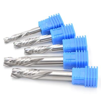 China CNC Compression Down Up Cut carbide machine tools accessories end mill for wood for sale