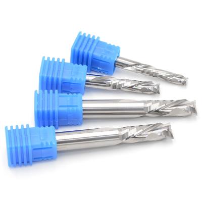 China CNC China Supplier End Mill Cutter 2 Flute Carbide End Mill 2F Woodworking Composite Cnc Milling Cutters for sale