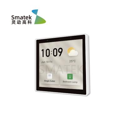 China Whole Home Automation European Standard In-Wall Central Electric T6E Switch Smart Home System Control Panel for sale