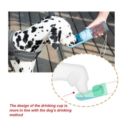 China Hot Factory Wholesale Automatic Pet Drinking Water For Walking Portable Plastic Travel Reusing Dispenser Dog Water Bottle Pet Travel Cup for sale