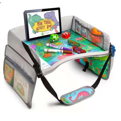 China Convenient Multifunctional Kids Travel Tray Erase Board Eating Snack Car Seat Kids Travel Tray for sale