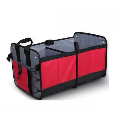 China Convenient And Collapsible Folding Portable Multi Compartments Trunk Organizer For Car for sale