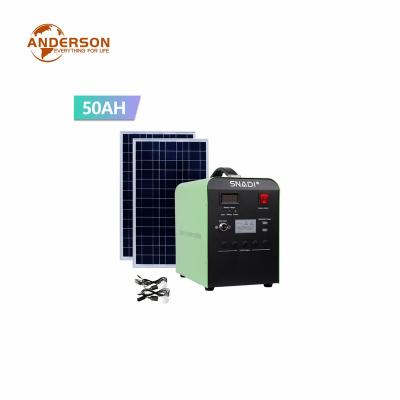 China Home Power Bank Products Kit Portable Generator 50W Controller Solar Panel Battery AC DC Anderson Solar Energy Systems for sale