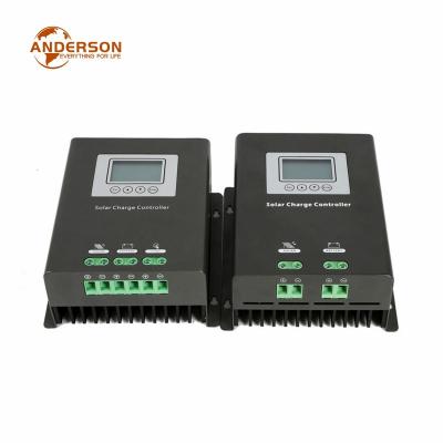 China Charger Controller Automatic 12v/24v/48v 60a Anderson Factory LCD PWM Solar Charge Controller External Display for sale