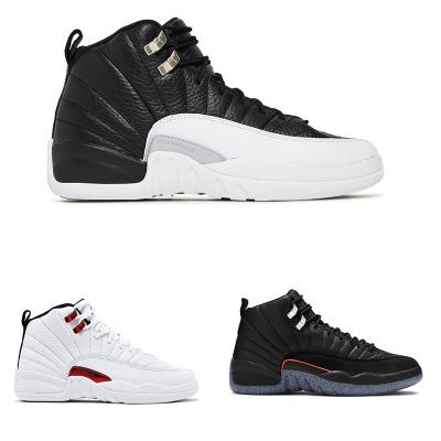 China Cushioning Hot Selling AJ 12 High Top White Sneakers Ladies Basketball Shoes AJ 12 Men Walking Shoes for sale