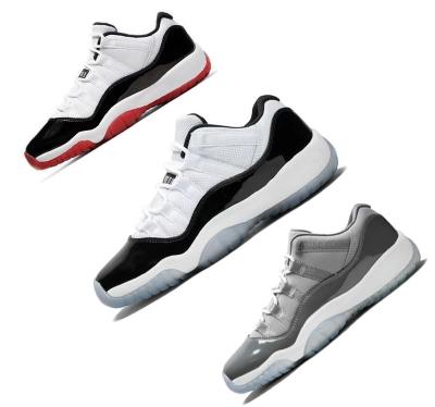 China Damping Newest Retro 11 AJ 11s Gray Legend Basketball Shoes Mens Womens High Quality Cool Gray Bred Blue Sneakers for sale