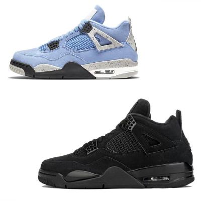 China NEWmen 3 4 High OG Thunder 4s Fashion Sneakers Retro Womens College Sneakers Oreo Blue Veil Lightning Red Mens 1 AJ 4 for sale