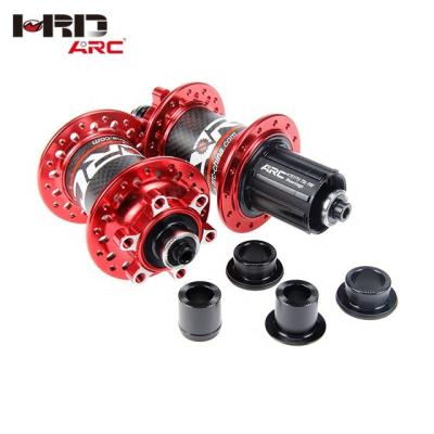 China MT-010F/RCB Mountain Bike 32 Holes Bicycle Carbon Hub Disc Brake Hub For mtb Front 15*100mm Rear 12*142mm for sale