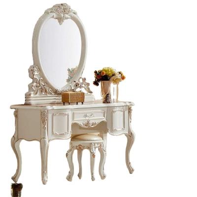 China (Other)Adjustable Makeup Vanity Dresser Dresser Desk with Drawer Mirror for Bedroom for sale