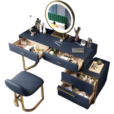 China (Other)Adjustable Vanity Dressing Table With Mirror And Stool Modern Makeup Table for sale