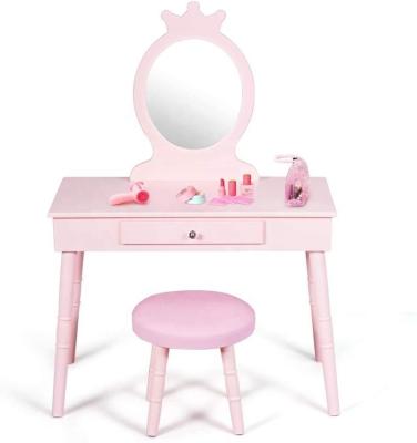 China (Other)Adjustable Bedroom Furniture Makeup Vanity Set Dressing Table For Kids for sale