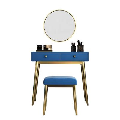 China (Height)Adjustable Hollywood Vanity Dressing Make Up Table With Mirror for sale