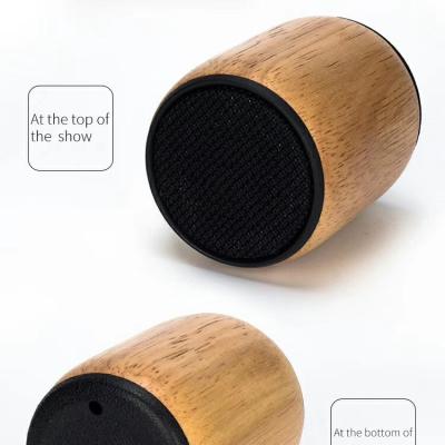 China No OAK Wood Bluetooth Speaker Black 650mAH Powerful Battery 3 Watt New Mini Speaker for sale