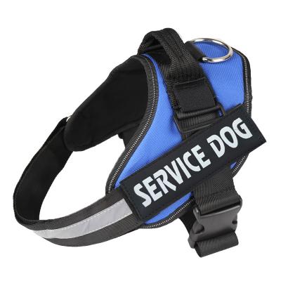 China Reflective Pets Accessories Reflective Dog Harness Breathable Adjustable Pet Harness for sale