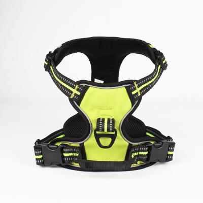 China Wholesale Price Reflective Adjustable Breathable Pet Harness Chest Strap For Dogs for sale