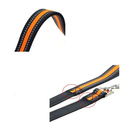 China Wholesale Stocked Professional Manufacturer Braided Reflective Nylon Dog Leashes for sale