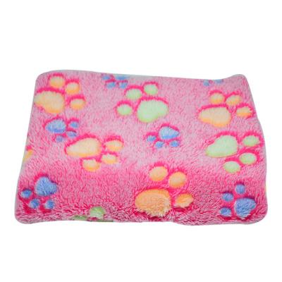 China Warm Washable Breathable Sleeping Mat Cat Dog Bed Thickened Soft Coral Fleece Blanket Household Pet Portable for sale