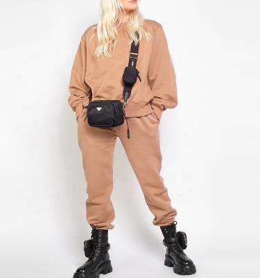 China Anti-Wrinkle Women Joggers Sweat Suits Set Custom Cheap Women Tracksuits Oversized Sweatshirt for sale