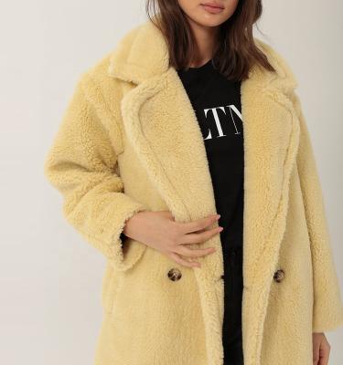 China Ultra Luxurious Wool Thicker Women's Ultra Thick Teddy Bear Coat 30% Viable High Quality Wool Blend for sale