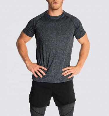 China Antibacterial Custom Fit Breathable Tight Fitness Exercise Sports Man Dry Fit Sport Tee for sale