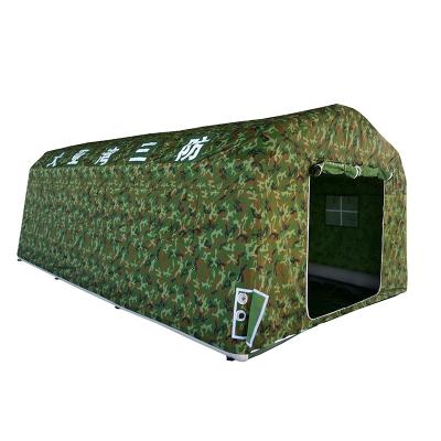 China Tube Type Suppliers 4 Person Air Tight Inflatable Military Tent High Stake Security Camping Military Tent With PVC Air Pole for sale