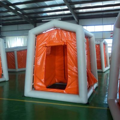 China Hot Selling 4 Korea Waterpoof PVC Square CE Decontamination Inflatable Tent for sale