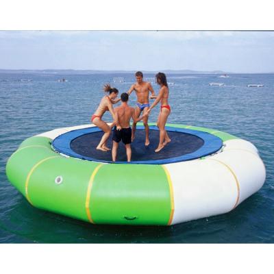 China Custom Inflatable Water Trampoline Air Bouncer Paly Water Play Equipment Factory Water Jumping Bed for sale