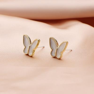 China Trendy Korean Fashion Earrings Trend Cute 2021 Butterfly Earrings Wife Birthday Gift Party Jewelry for sale