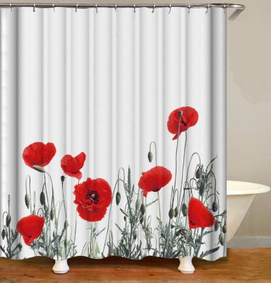 China i@home Shower Curtain Lastest Sustainable Waterproof Black Luxury Bath Curtain for sale