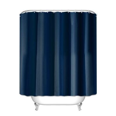 China Wholesale Black i@home Sustainable Hotel Shower Polyester Bath Single Shower Curtain With Hooks for sale