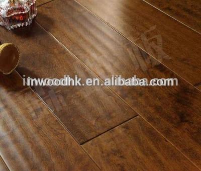 China modern handscraped solid birch hardwood flooring / solid birch parquet for sale